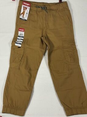 Wrangler Boys Cargo Jogger Husky Pants. Metal Bronze.  Size 10 or 14
